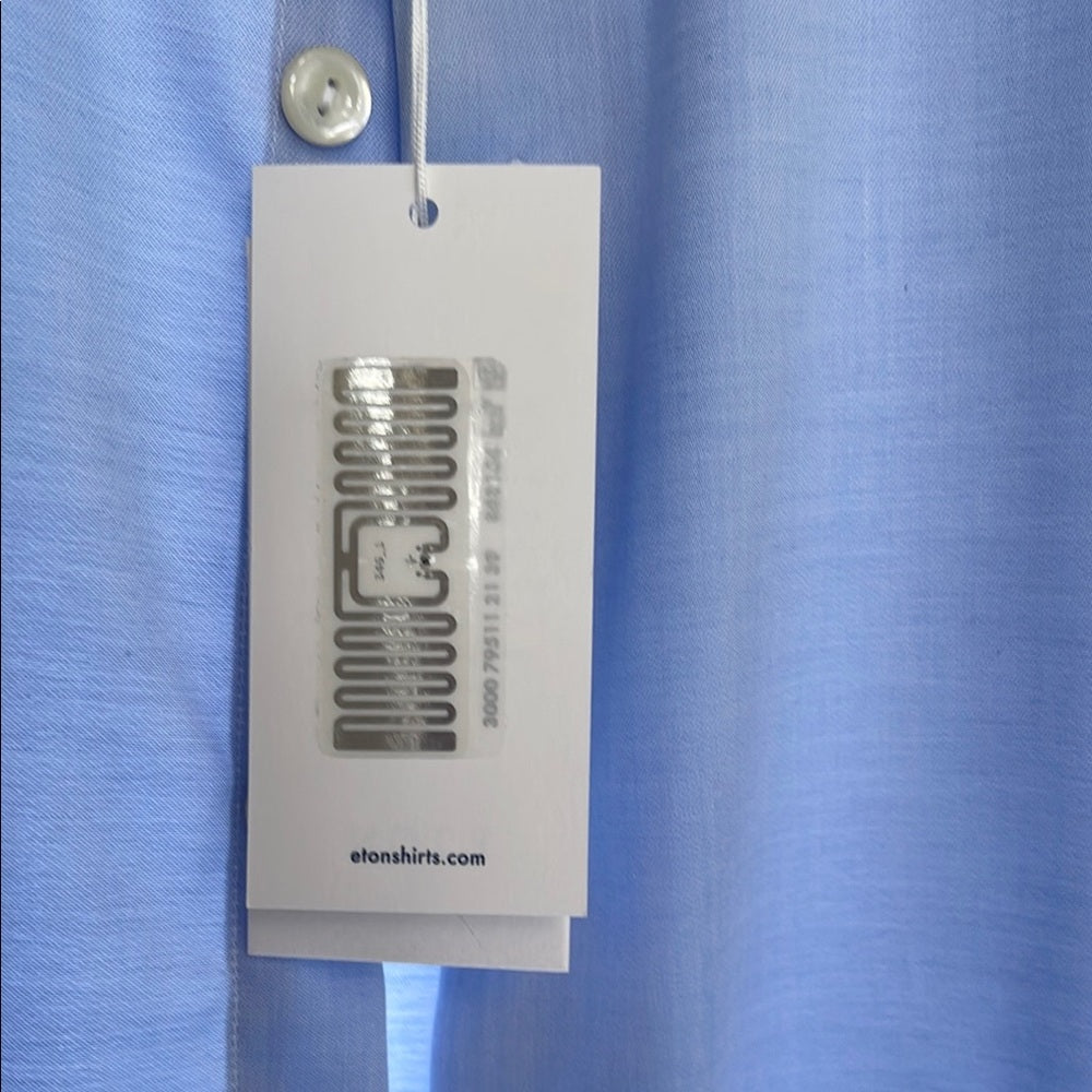 ETON Men's Blue Shirt NWT - 42 15 1/2 - Ret. $250