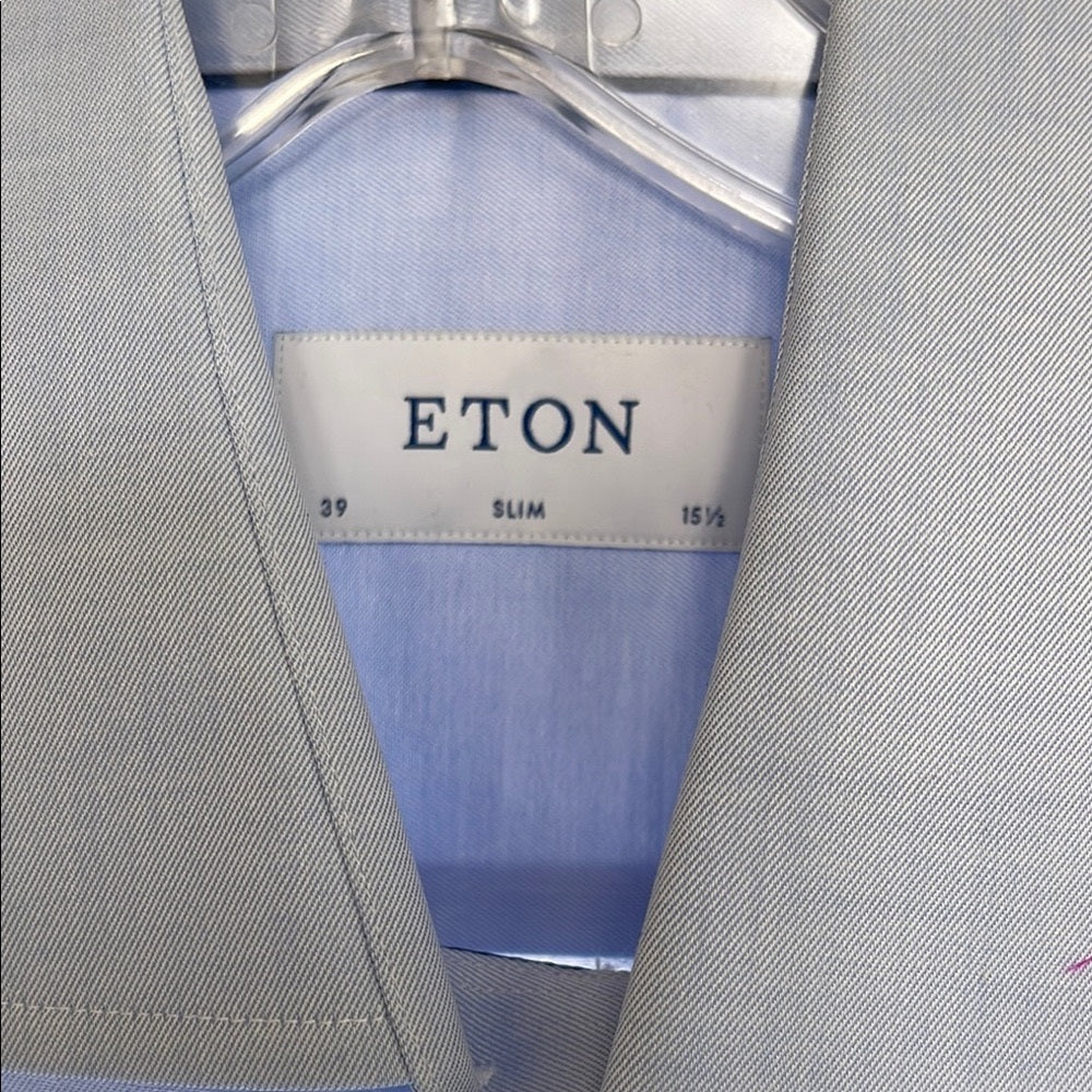 ETON Men's Blue Shirt NWT - 42 15 1/2 - Ret. $250