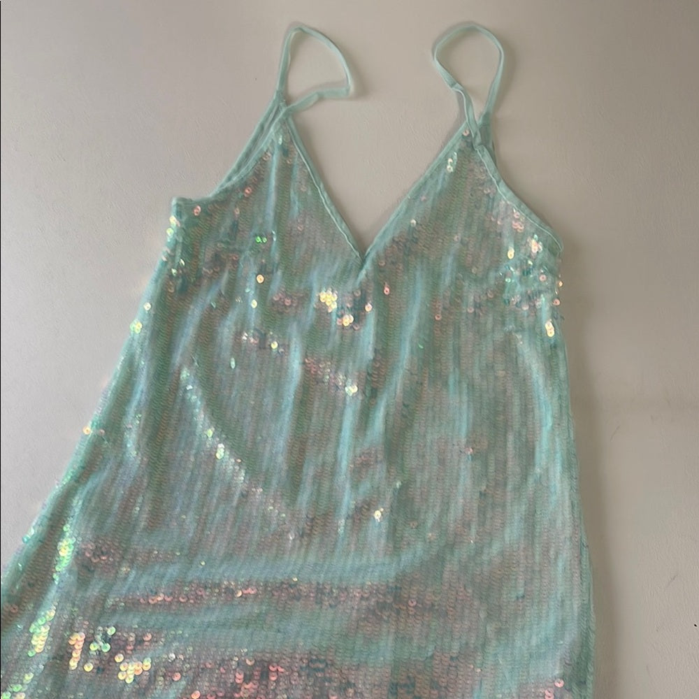 XS Sequin Slip Dress NWT