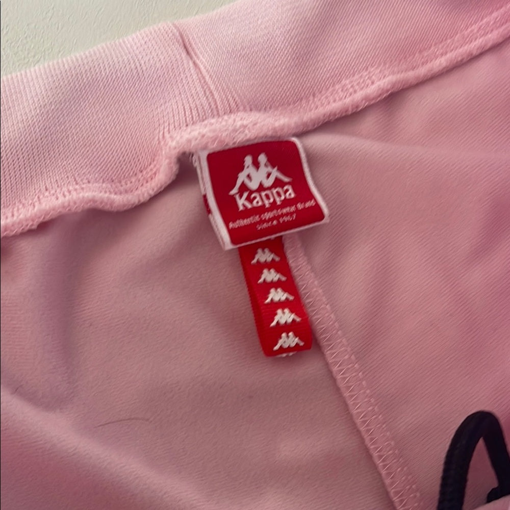 Kappa Small size Pink Track Pants with Logo Stripes