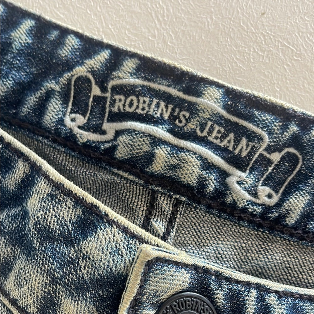 Robin's Jean Racer size 44 Blue Quilted Jeans