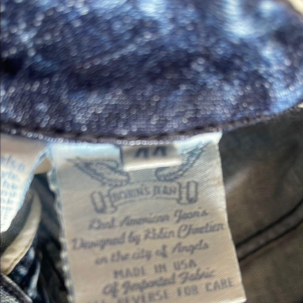 Robin's Jean Racer size 44 Blue Quilted Jeans