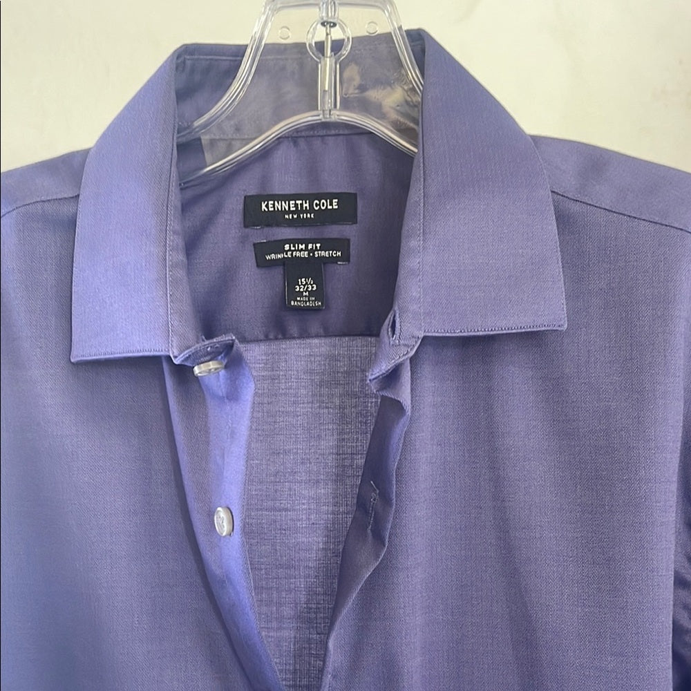 Kenneth Cole Men's Purple Dress Shirt