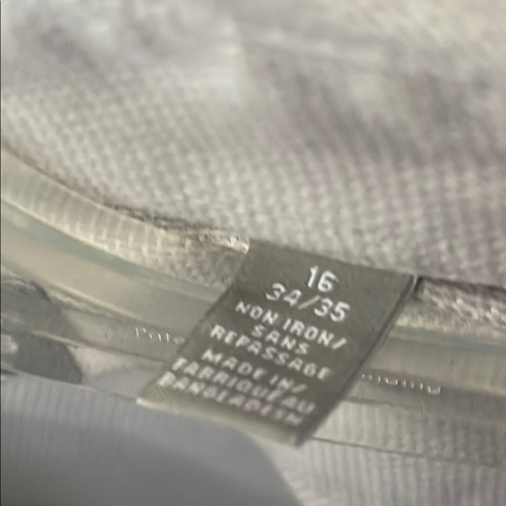 Michael Kors Slim Fit Gray Men's Shirt 34/35 16