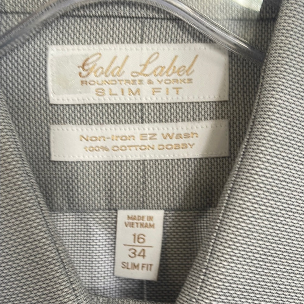 Gold Label Men's Slim Fit Shirt 34 16