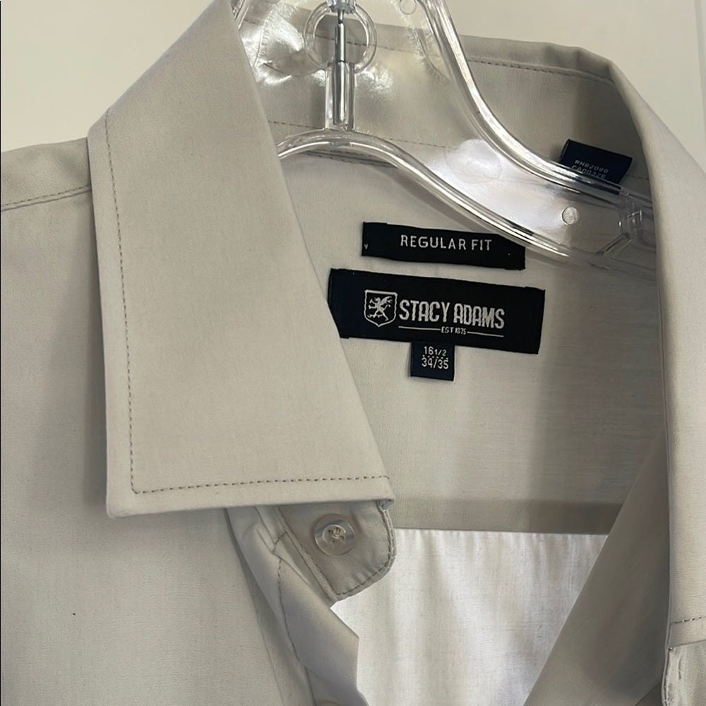 Stacy Adams Men's Gray Shirt 34/35 16 1/2