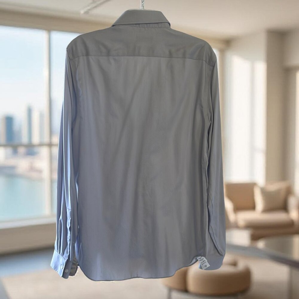 Michael Kors Slim Fit Gray Men's Shirt 34/35 16
