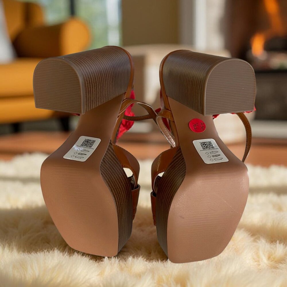 Asos Women's Tan Platform Heels