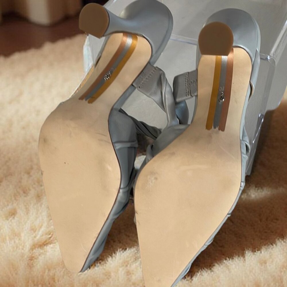 Elegant Tillary Ruched pointed Toe Mules by Sam Elderman in Size 10