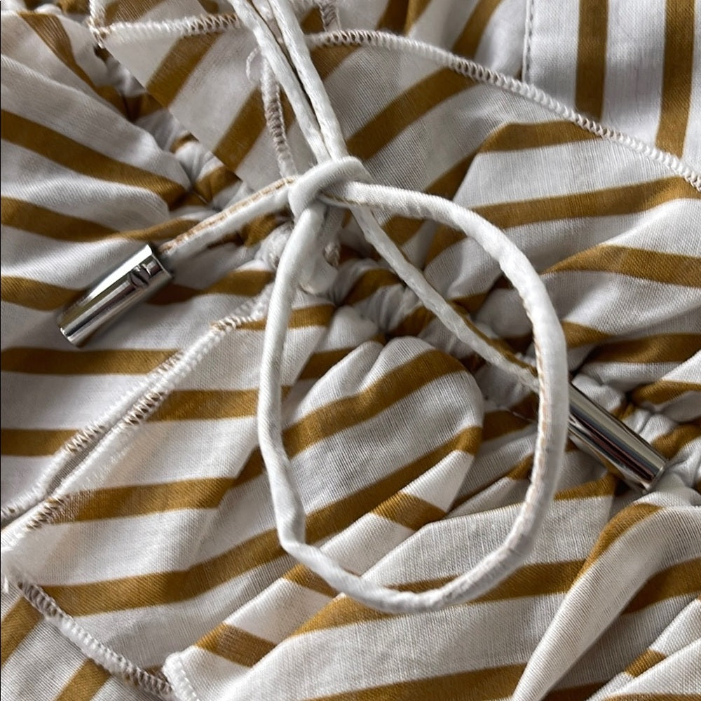 Robert Rodriguez Striped V-Neck Wrap Top NWT Size 2
