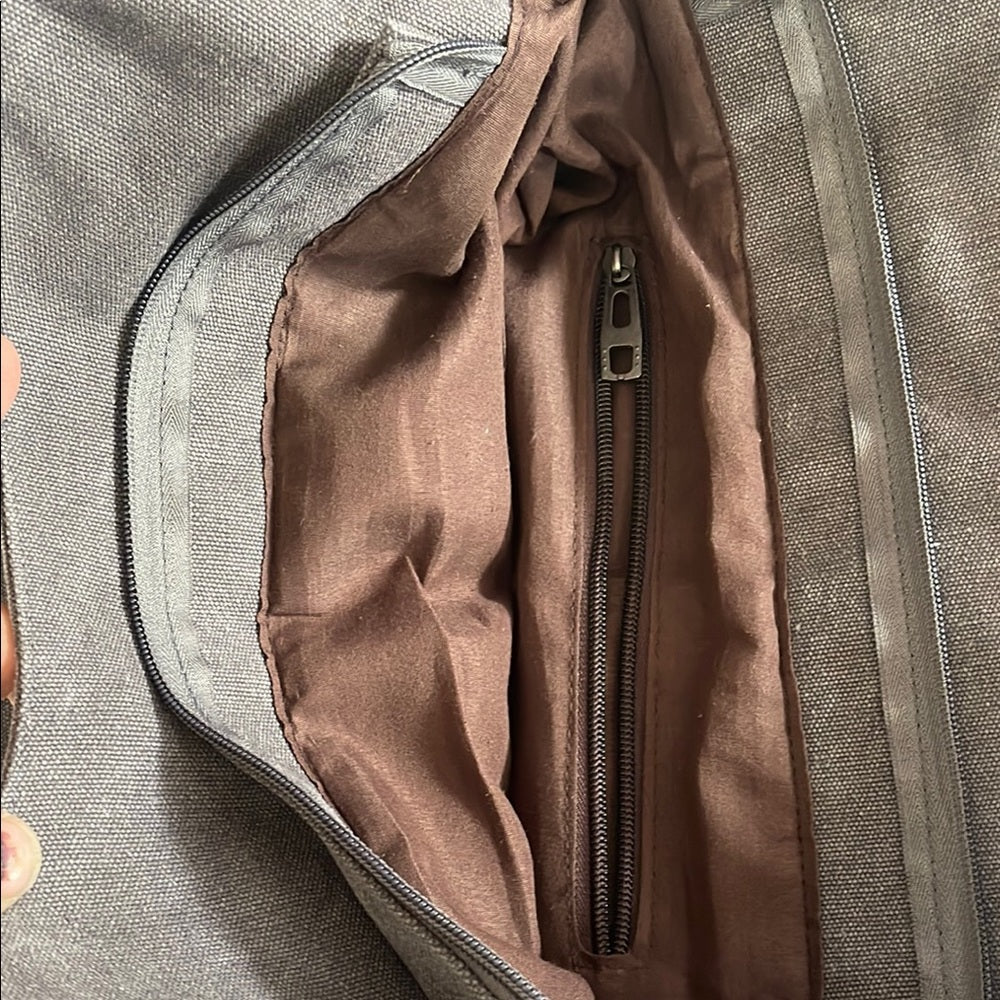 Unbranded Elegant Simple Gray Canvas Tote Bag