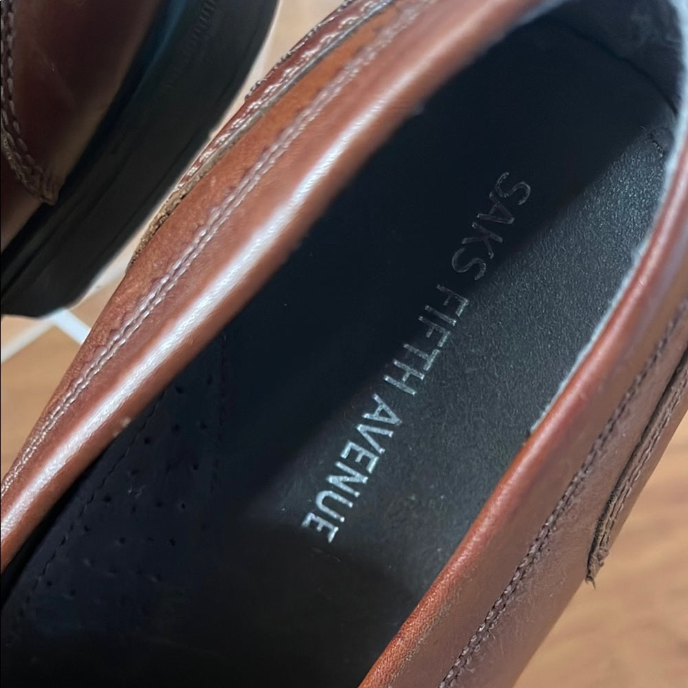 Saks Fifth Avenue Men's Brown Loafers 10 1/2