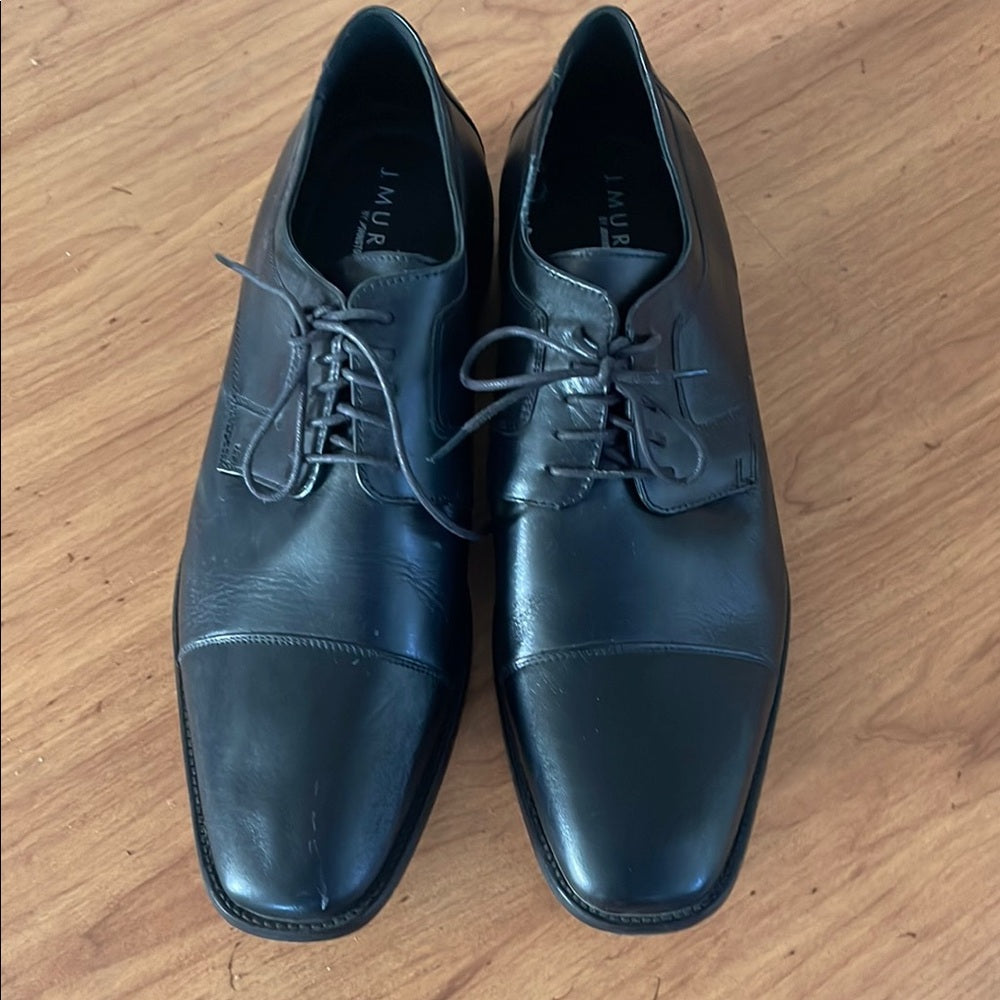J.Murphy Flynch Cap Toe Men's Black Leather Dress Shoes size 15