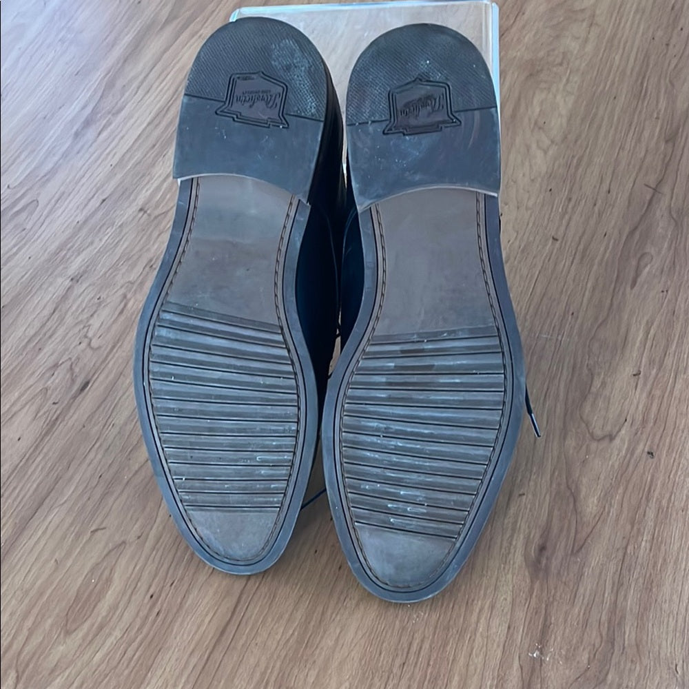 Florsheim Men's Black Leather Cap Toe Dress Shoes size 10m