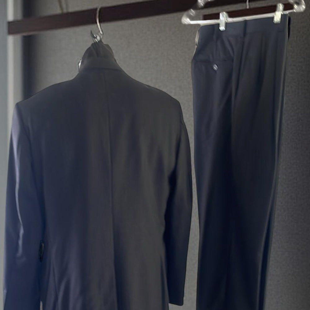 Brooks Brothers Saxon Classic Black Men's Suit 44L 34/32