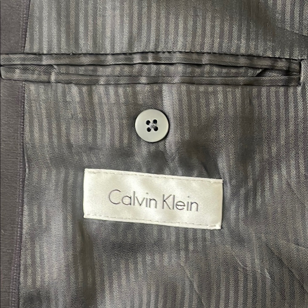 Calvin Klein Men's Black Suit 44L 36/36 custom tailored by Michael Ryanman