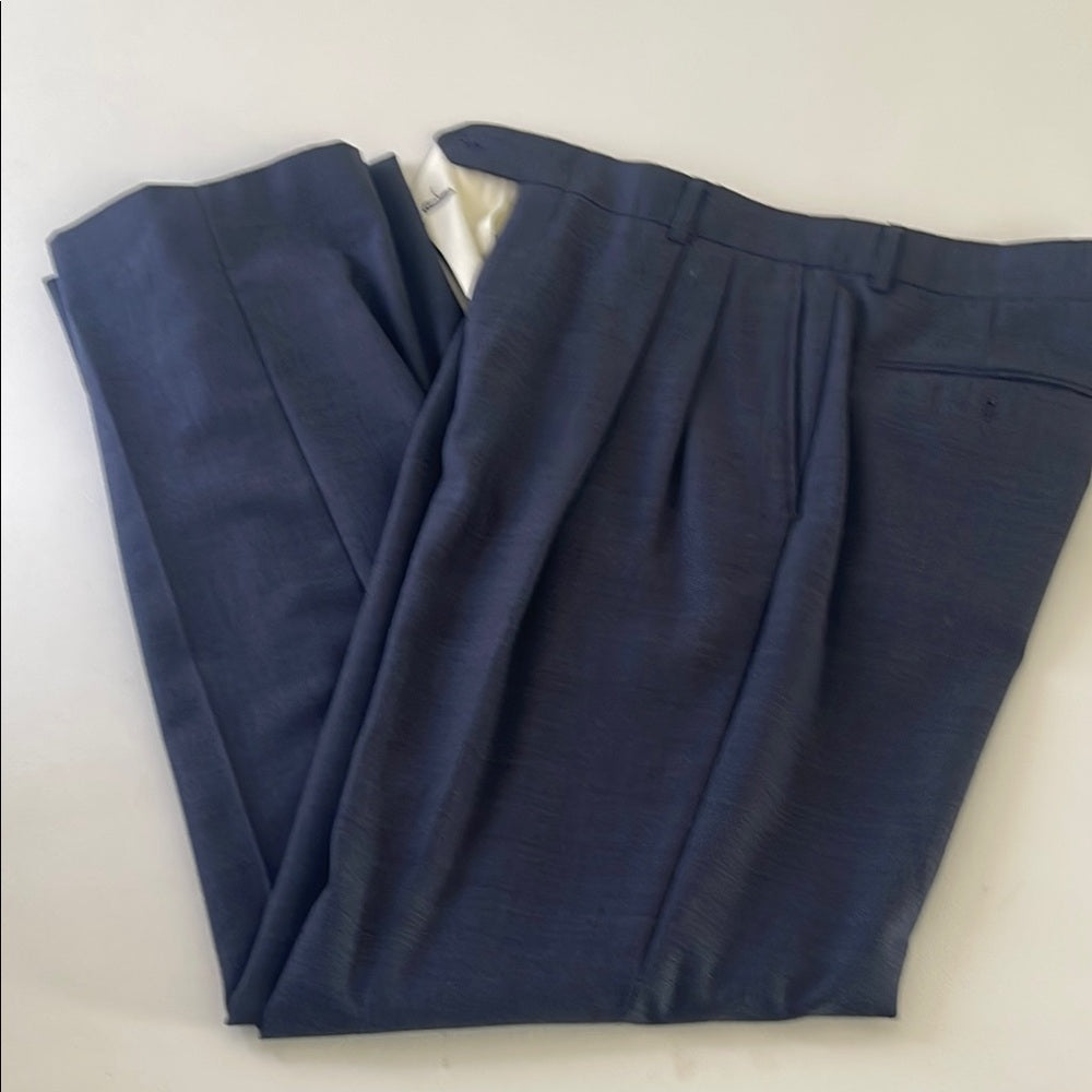 Rare Gian Paulo Super 100 Classic Luxury Men's Navy Suit size 40R 34/33