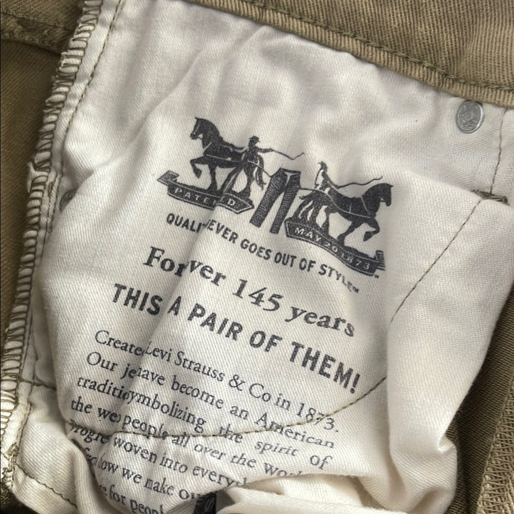 Levi's 512 Khaki Slim Fit Jeans size 32/32