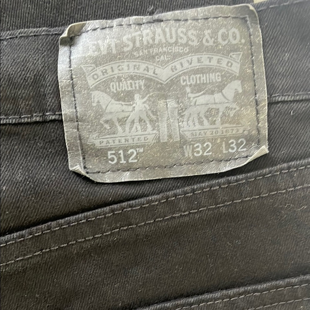 Levi's 512 32x32 Black Jeans