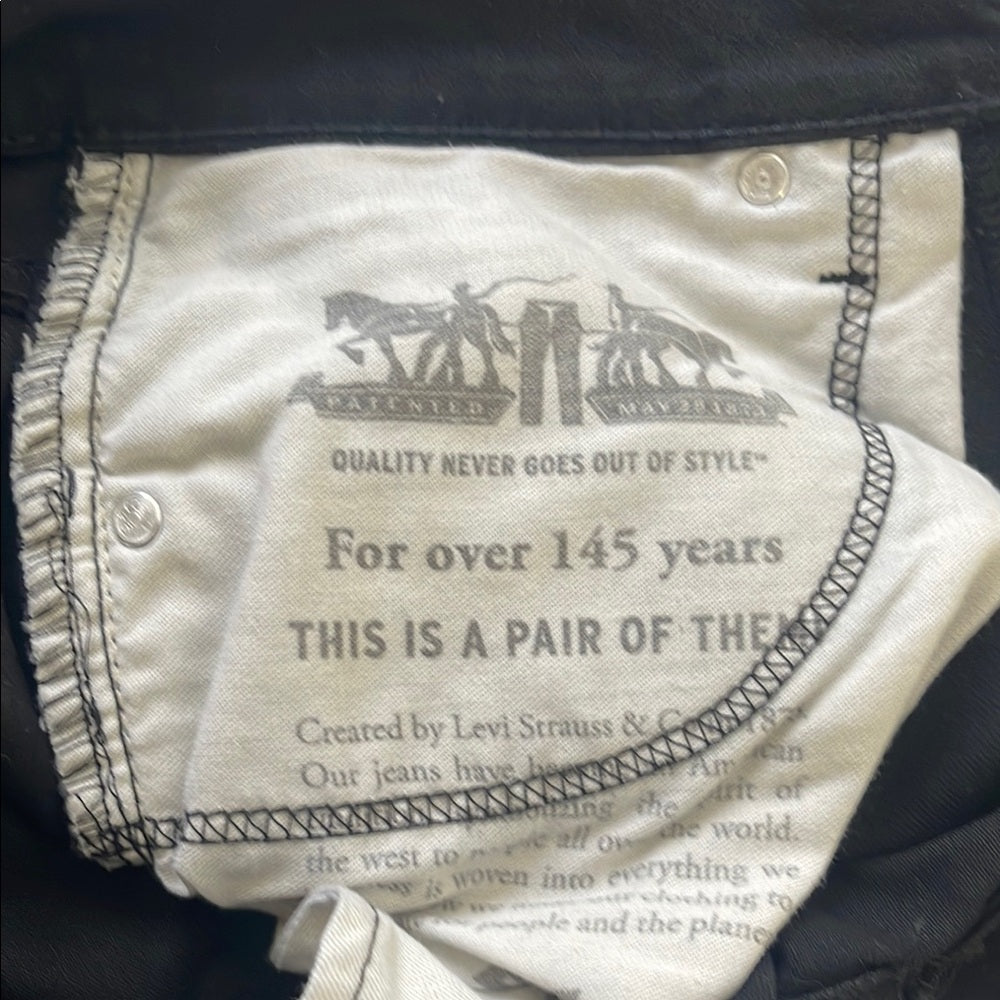 Levi's 512 32x32 Black Jeans