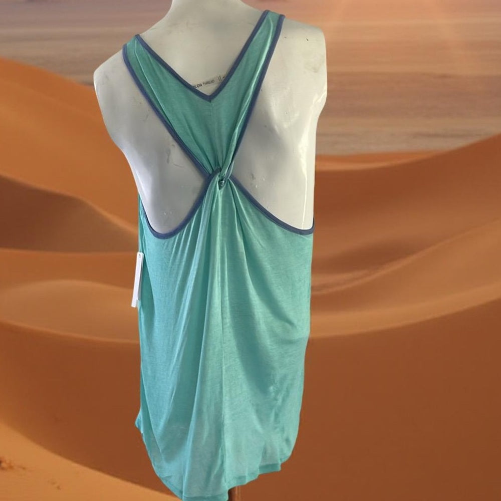 2 Pack - Color Color Threads Women's Aqua Yoga Tank Top size S,M,L - NWT