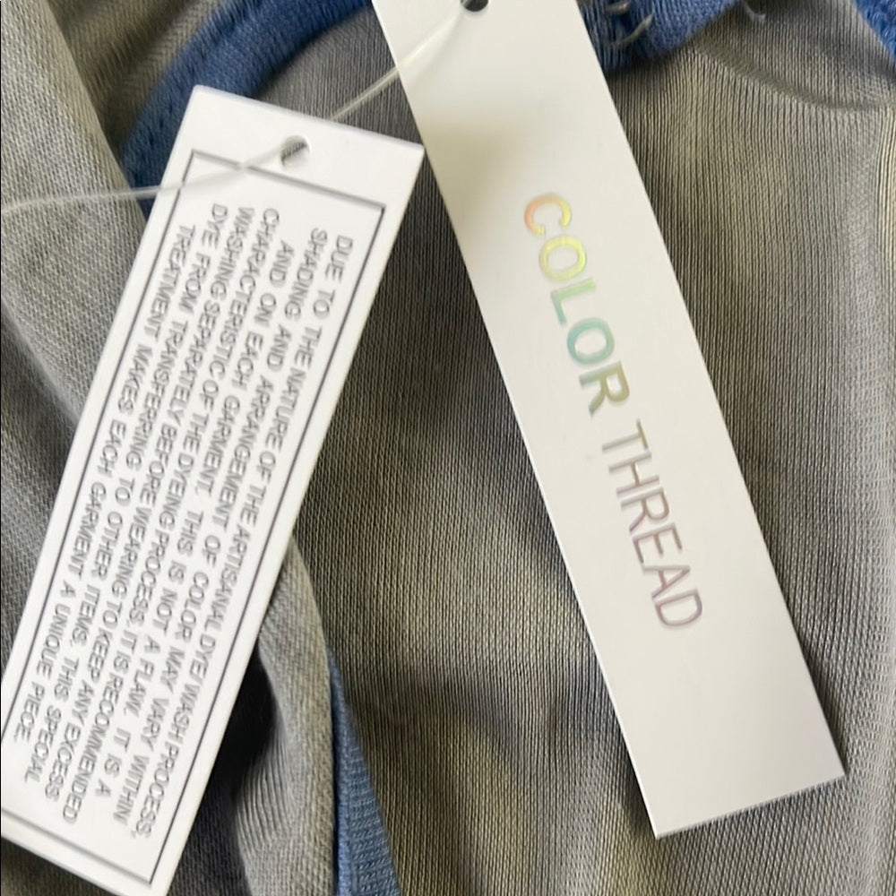 2 Pack Gray Yoga Tank Top with Blue Trim - NWT - Size S, M, L