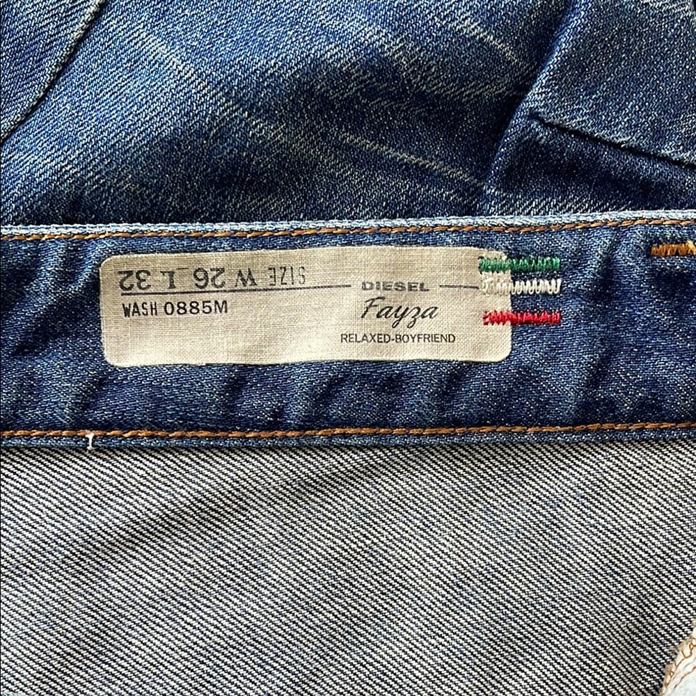 Diesel Fayza Boyfriend Blue Jeans size 26 - Gently Used