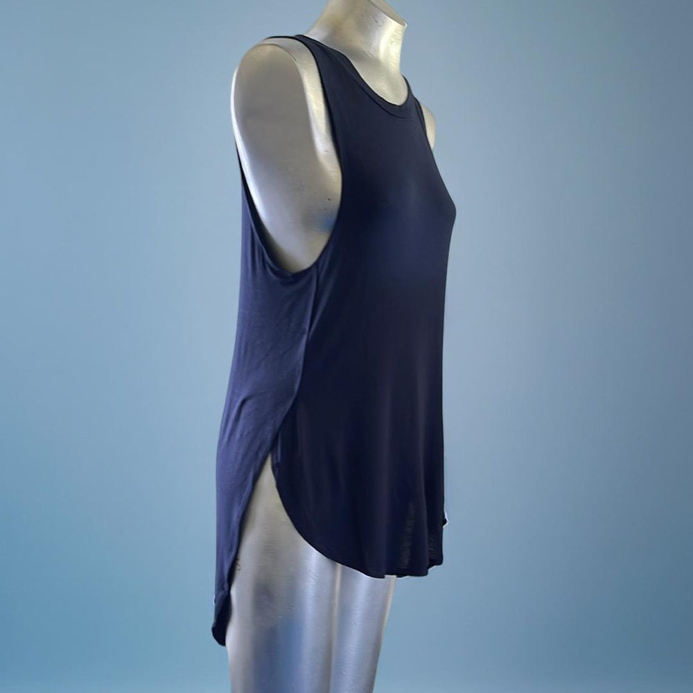 Tresics Sleeveless Navy Blue Tank Top