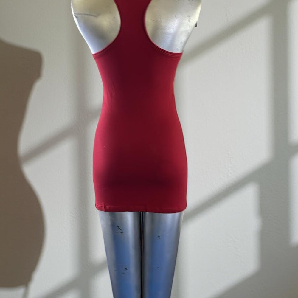 Red Sleeveless Women's Top Size S, M, L