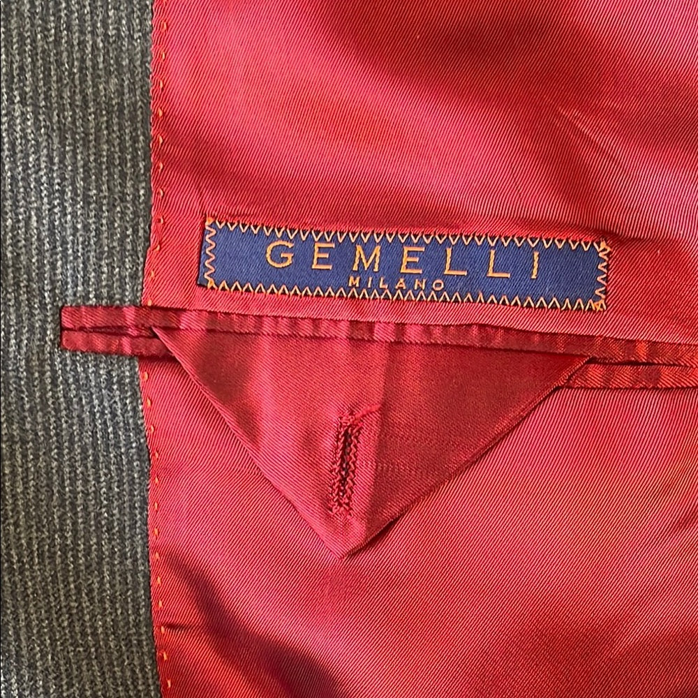Gemelli Milano Men's Gray Suit 40L 32/32 New No Tag!