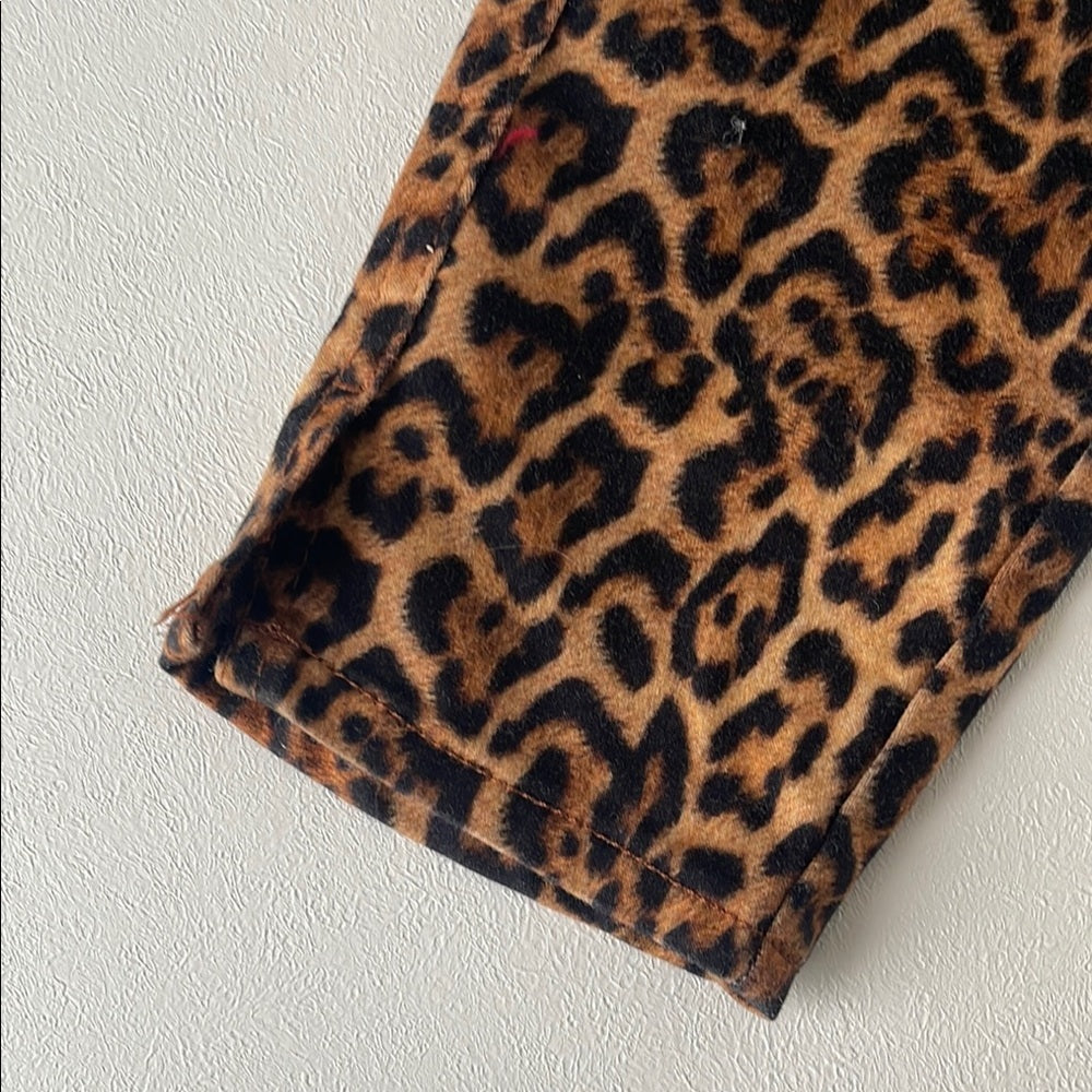 Zara Leopard Print Skinny Jeans