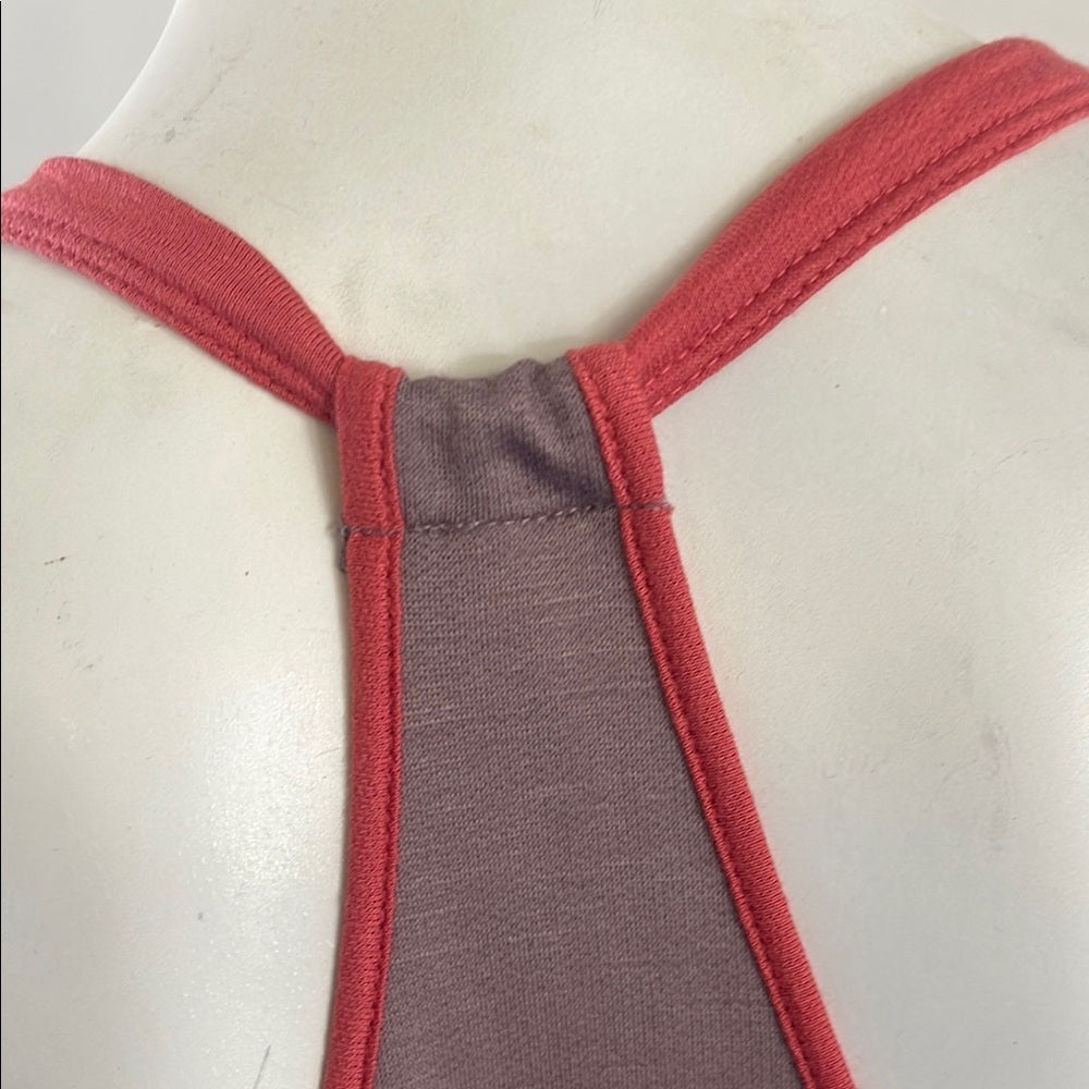 Color Thread Sleeveless summer Dress with Red Trim Size S, M, L