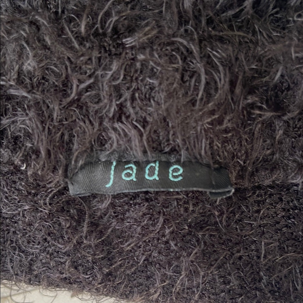 Jade - Black Fuzzy Mini Skirt