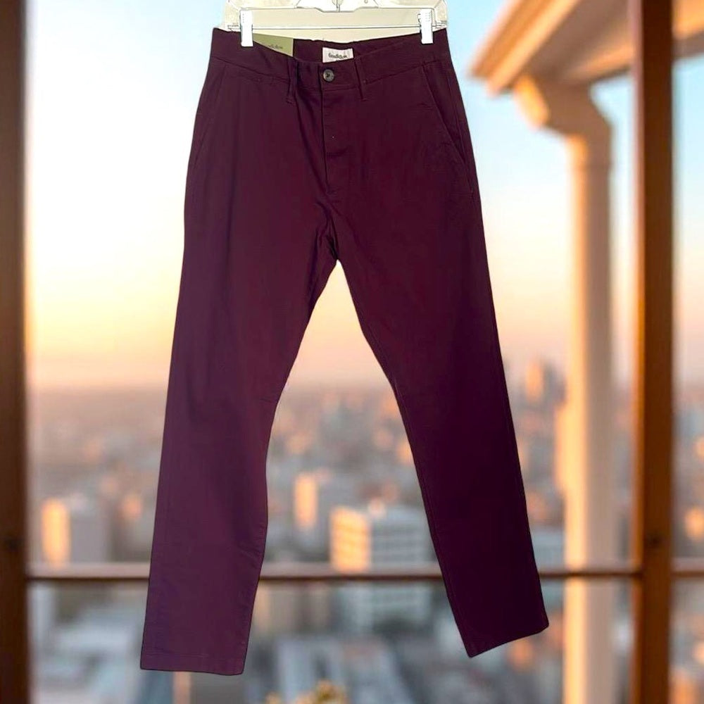 Men's Burgundy Pants