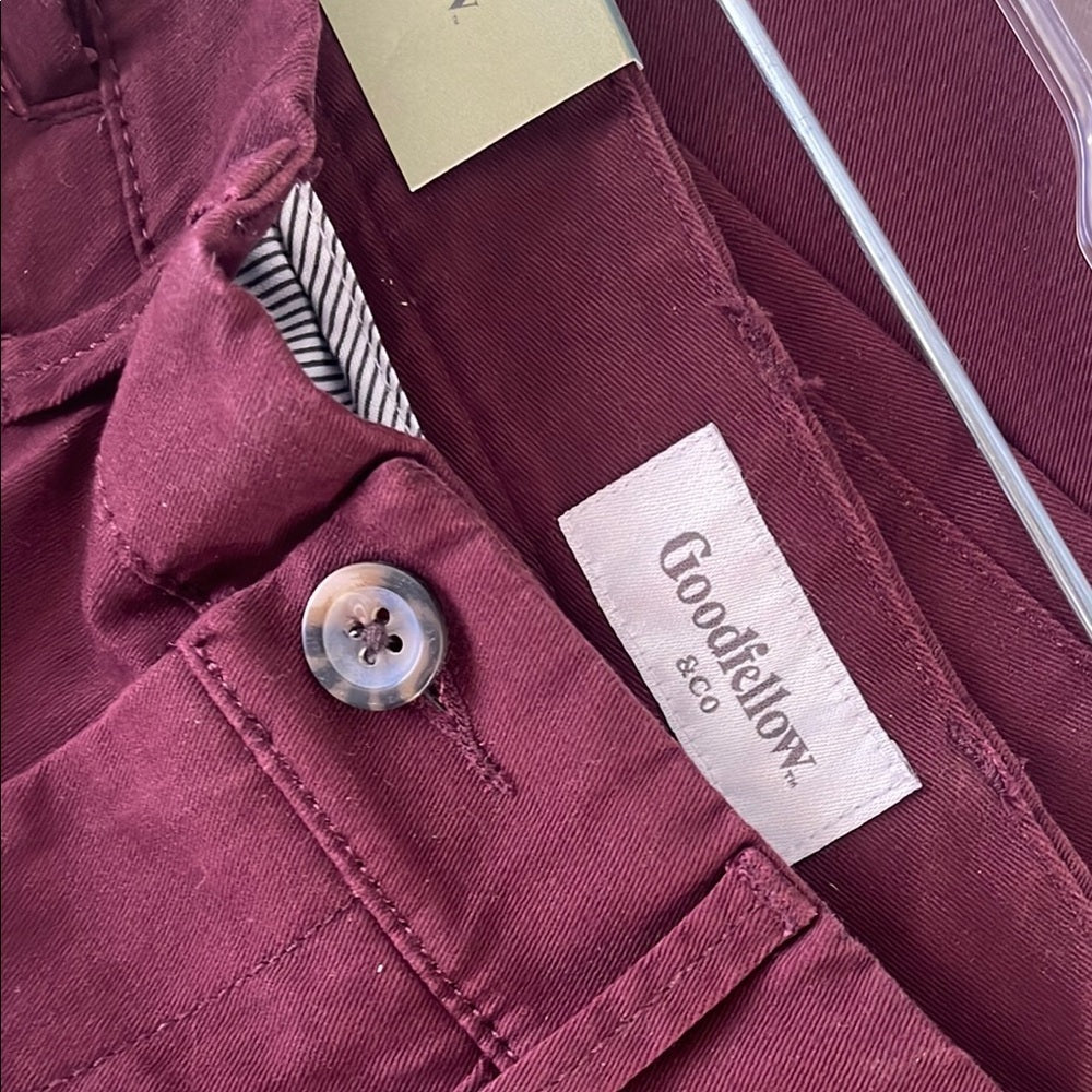 Men's Burgundy Pants