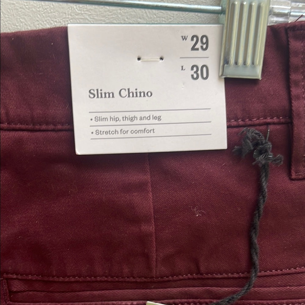 Men's Burgundy Pants