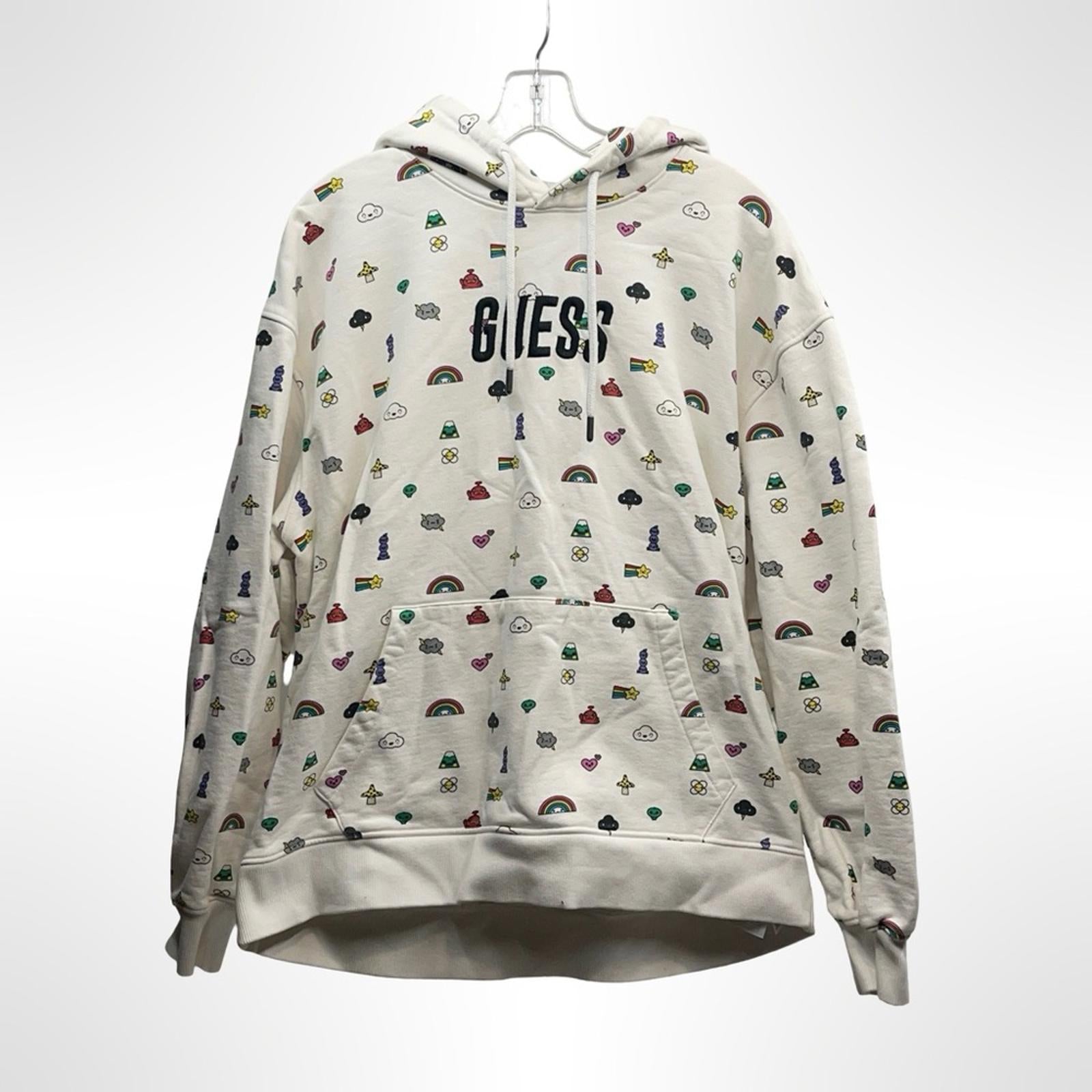 GUESS friendswithyou Graphic Hoodie size L NWOT