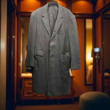 Size 42 - Gray Men's Winter Overcoat - excellent condition