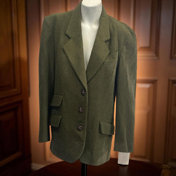 Vintage Andrea Marin Olive Green Fall/Winter Blazer size 10