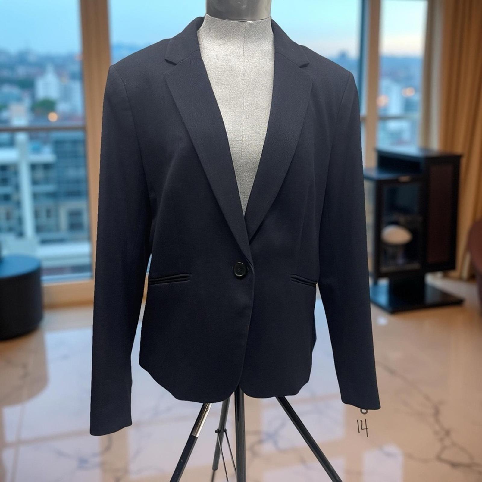 H&M Classic Dark Navy Women's Blazer size 14