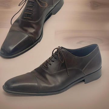 Massimo Emporio Brown Leather Men's Dress Shoes size 12