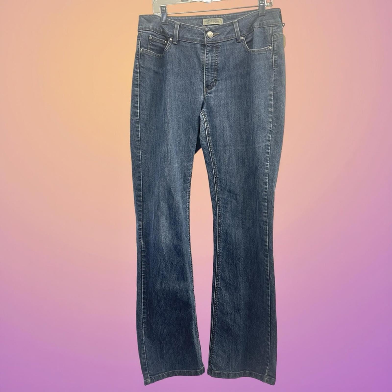 Lee Rider Boot Cut size 12L Classic Blue Denim Jeans - Mint