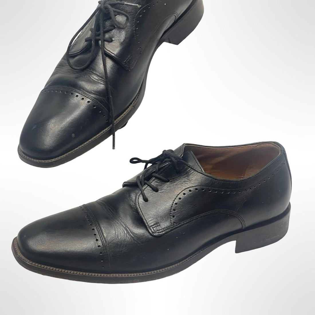 Johnston & Murphy Black Men's Leather Dress Shoes size 9