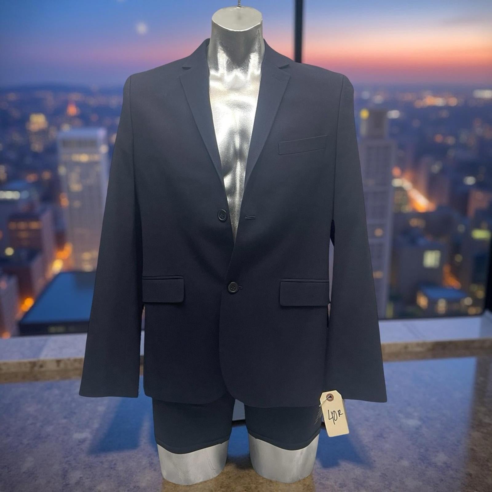 H&M Slim Fit - Size 40R Men's Blazer in Dark Navy - mint