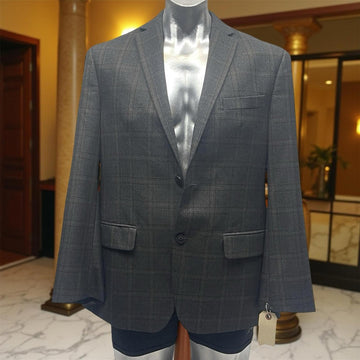 Michael Kors Men's Gray Checkered Blazer - size 40R