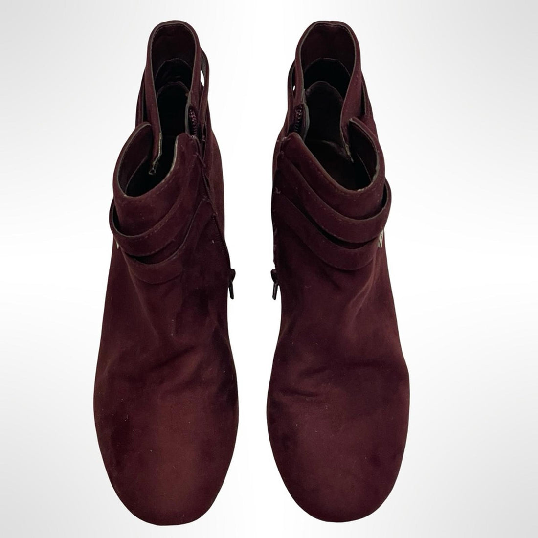 Kelly & Katie Elegant Burgundy Ankle Boots size 9