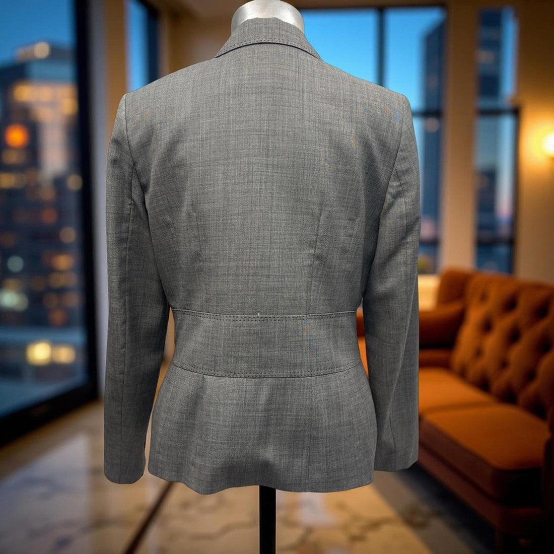 Anne Klein Women's Gray Blazer size 8