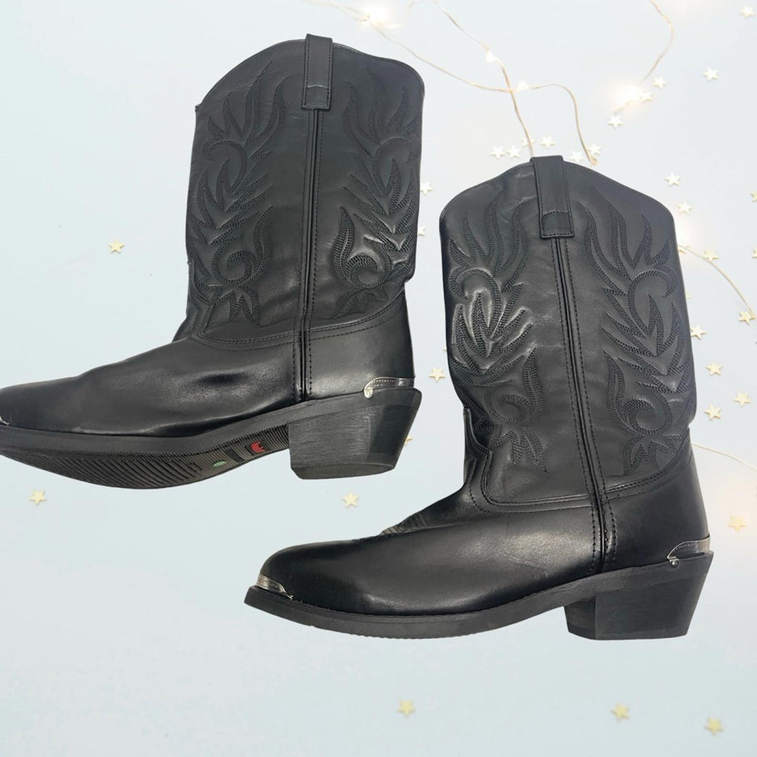 Laredo Cowboy Boots w Silver toe & heel size 12D - NWOT