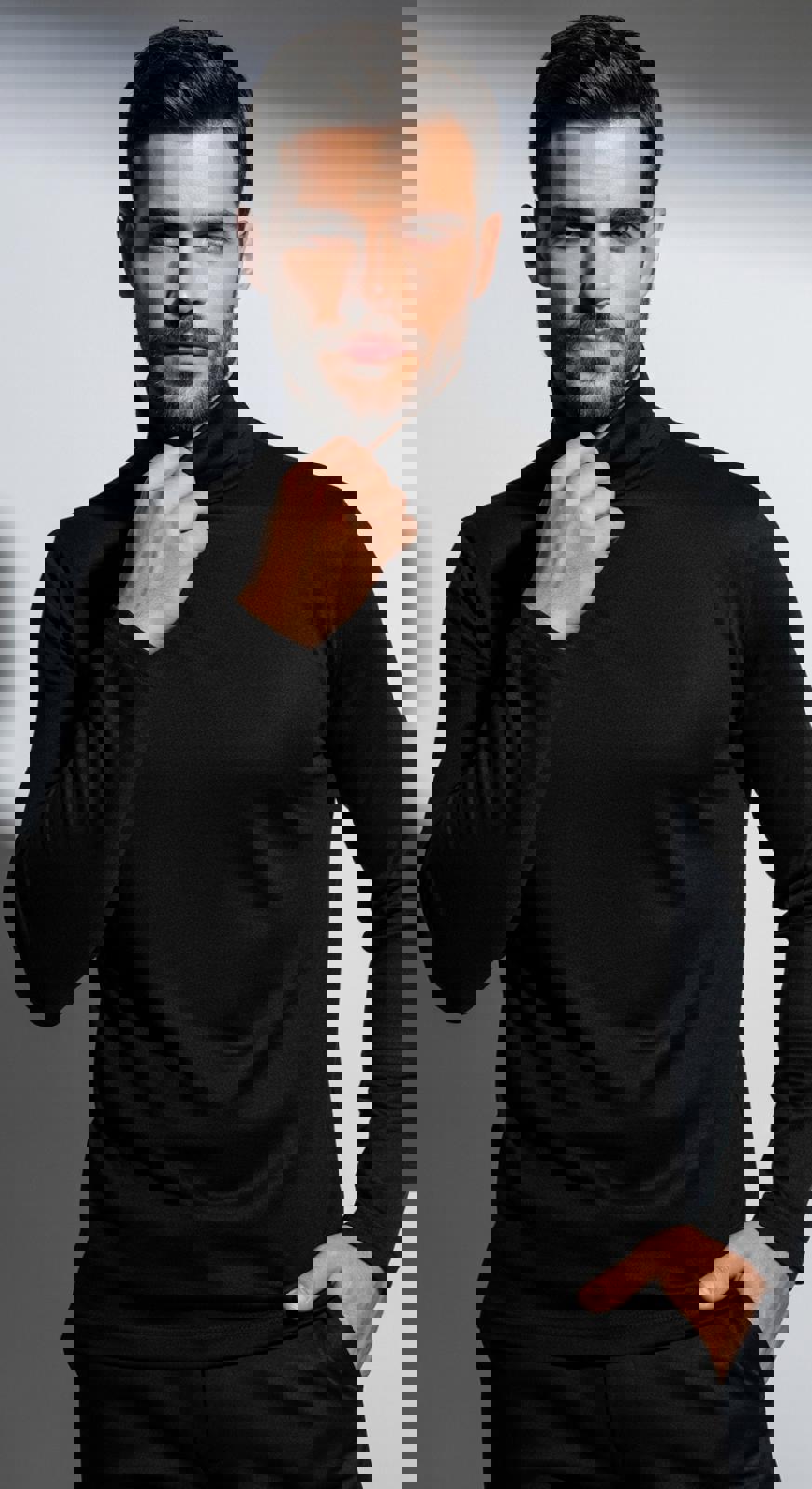 Black Turtleneck Sweater for Men, many sizes available-NWOT