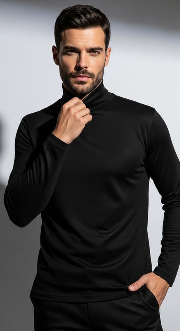 Black Turtleneck Sweater for Men, many sizes available-NWOT